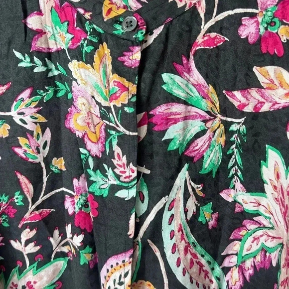 Étoile Isabel Marant Blouse button up shirt long sleeve floral print - Picture 8 of 10